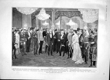 Original Old Antique Print