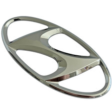 Rear Trunk Badge Silver Logo