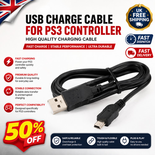 Usb charge cable for ps3 - usb,