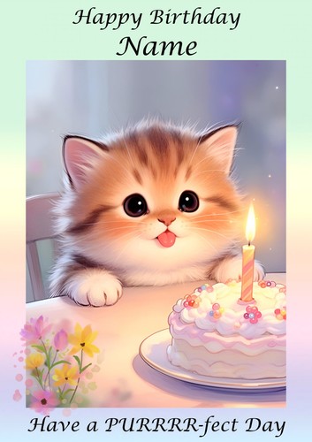 Personalised birthday card - personalised,
