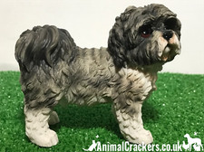 Grey Shih Tzu ornament