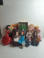 Vintage  Collection  Of Costume Souvenir  Dolls