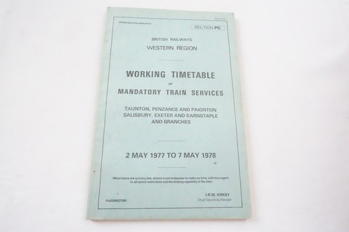 1977 western region railway - western,