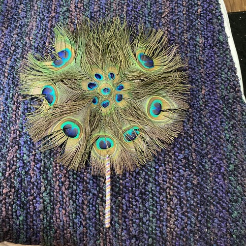 Antique art deco peacock - deco,