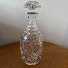 Waterford Or Royal Brierley Cut Crystal Decanter with Stopper Signed Excellent