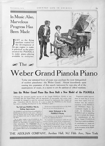 1909 the aeolian weber - ad,