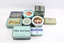 Advertising Tin Metal Boxes Antique Vintage First Aid Edward Sharp Mackintosh 