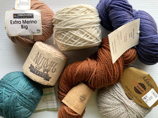 PREMIUM WOOL YARN LOT Worsted