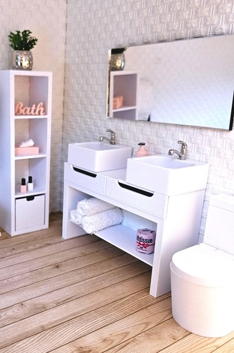 Double sink vanity with - double-sink,