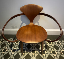 Set of 8 Norman Cherner Walnut Chairs including 2 Armchairs 