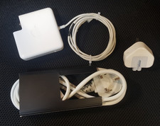 APPLE MACBOOK PRO MAGSAFE 2 85W POWER CHARGER ADAPTER A1424 + UK EXT LEAD & PLUG