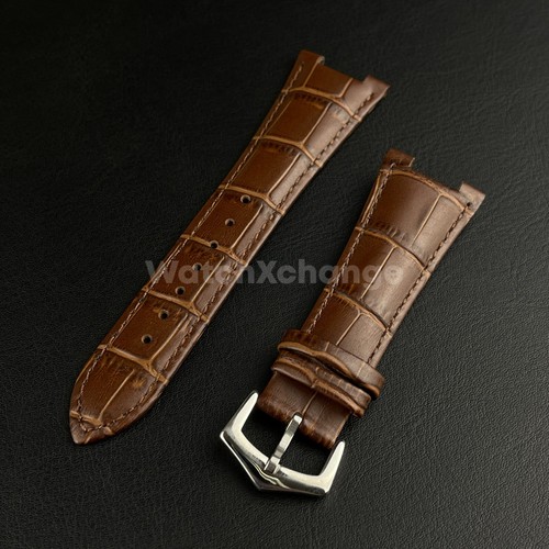 25mm brown leather strap - 25mm,