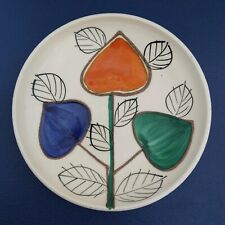 1950s West German Schramberg Ceramic Plate Mid-Century Pigalle Decor Tulip READ