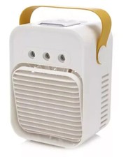 qvc Rechargeable Personal Space Cooler Fan misting led mood lights BARGAIN