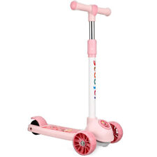 3 Wheels Kids Scooter Child Kick Push Scooter LED Flashing Tilt Lean Boys Girls