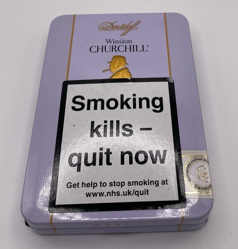Empty cigar tin - tin, davidoff