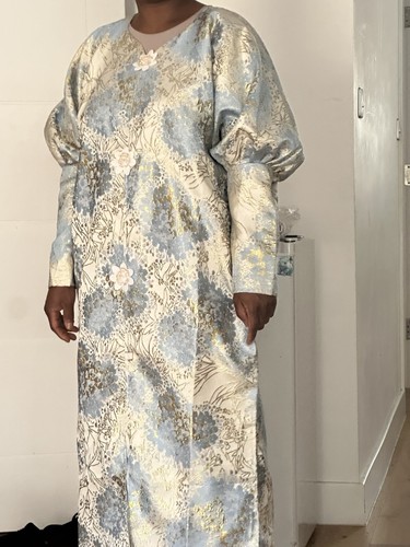 African female brocade dress - african,