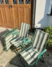 4  GARDEN DECK CHAIR STRIPED