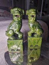 Antique Foo Lucky Dogs Jade