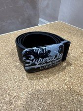 Superdry Men's Leather Belt Black - Size Small 28/30