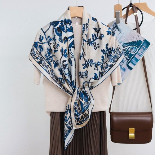 100 mulberry silk scarf - silk,