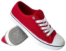 WOMENS LADIES FLAT LACE UP