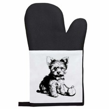 'yorkie puppy with toy' Oven