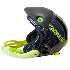 Carrera Carbon Chin Guard Slalom Ski Racing Helmet Mask Black Green One Size