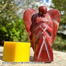 Red jasper pocket angel -