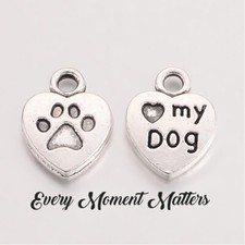 20 x Tibetan Silver HEART WITH