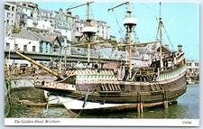 Postcard Brixham Devon England Golden Hind