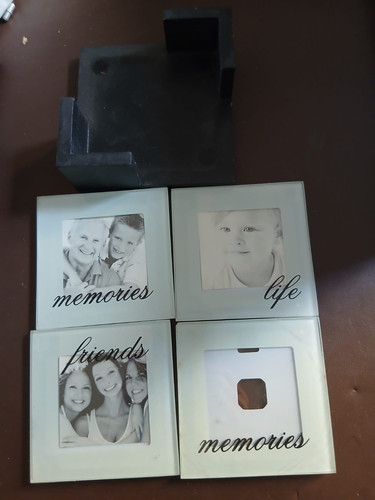 Glass photo coasters - glass, and