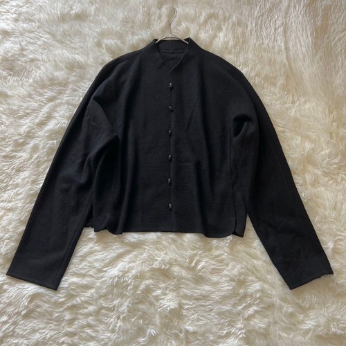 Jurgen lehl black boiled wool - lehl,