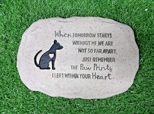 Dog plaque 3cm x27cm x 18cm