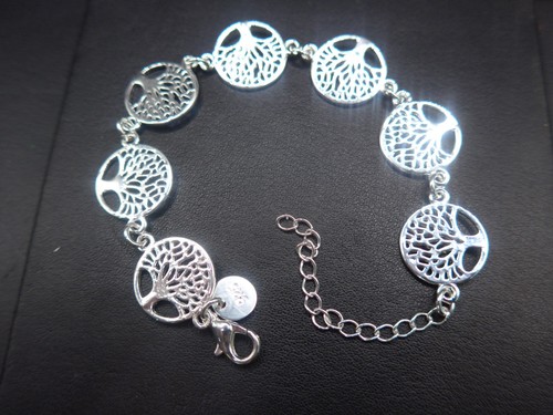 Silver tree life bracelet - tree,