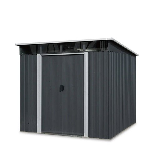 Galvanized pent shed - 8'x9',