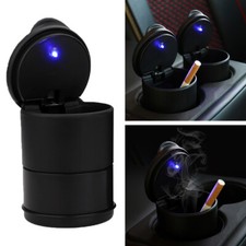 Portable Car Ashtray LED Light Cigar Ash Tray Container Ash Cup Holder