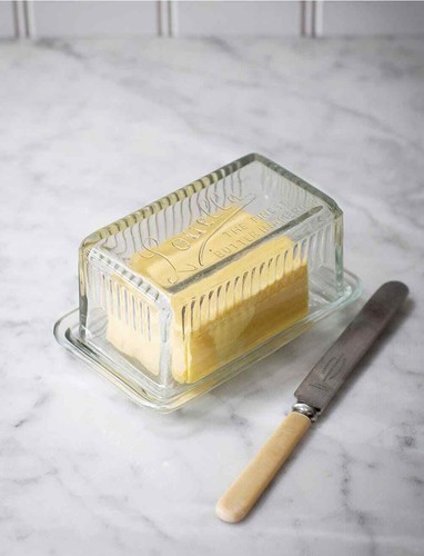 Louella clear glass butter - louella,