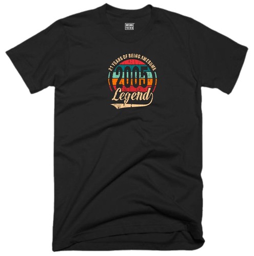 21st birthday legend shirt - 21st,