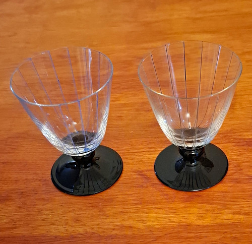 Set clear wine glasses - set,