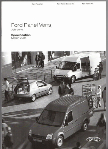 Ford panel vans specifications - ford,