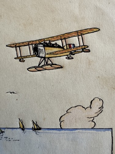 Ww1 original 1918 - 1918, watercolour