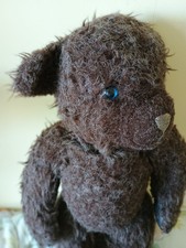 Vintage artist Teddy Bear Casbear 1987 ooak 12 inch handmade artist blue eyes 