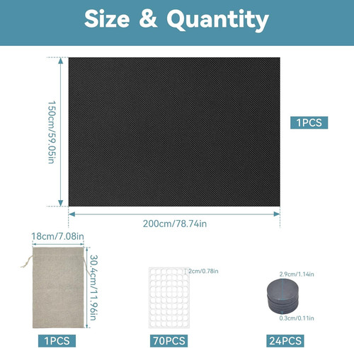 Magnetic blackout blinds stick - blackout,