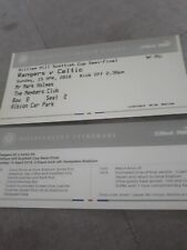 Rangers V Celtic Scottish Cup Semi Final Hospitality Ticket 17/18