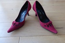Jane Shilton Ladies Red Suede Stilleto Shoes - Size 4.5 UK - 37 EU