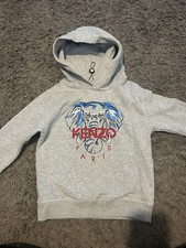 Kenzo Boys Grey Hoodie Jumper Age 6a Years 116cm