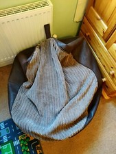 Dunelm Jumbo Cord Opal Chocolate Bean Chair Beanbag