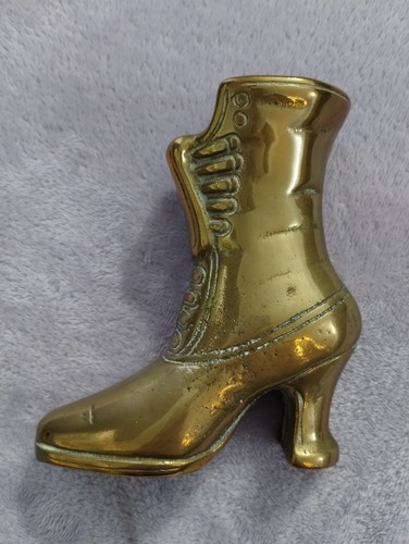 Vintage brass victorian - vintage, boot