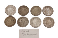 8 x Pre 1947 Silver Half